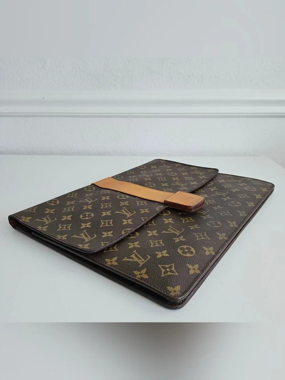Louis Vuitton Vintage Monogram Lena Portfolio Clutch / Documents Laptop Bag
